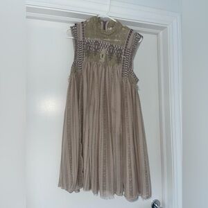 Free people purple/grey flowy dress